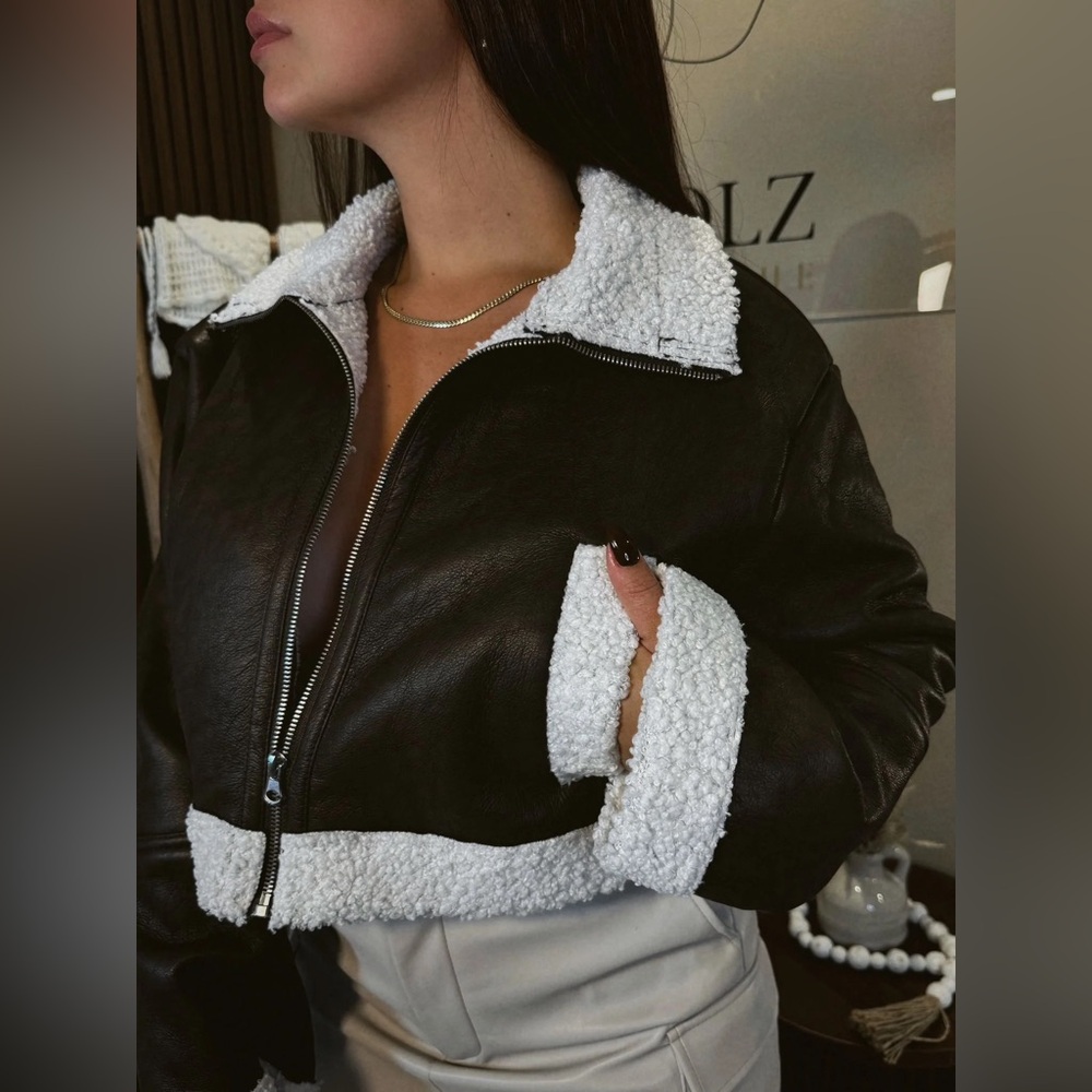 Faux Leather Jacket